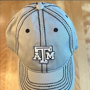Texas A&M Embroidered Logo Baseball Cap - Light Gray